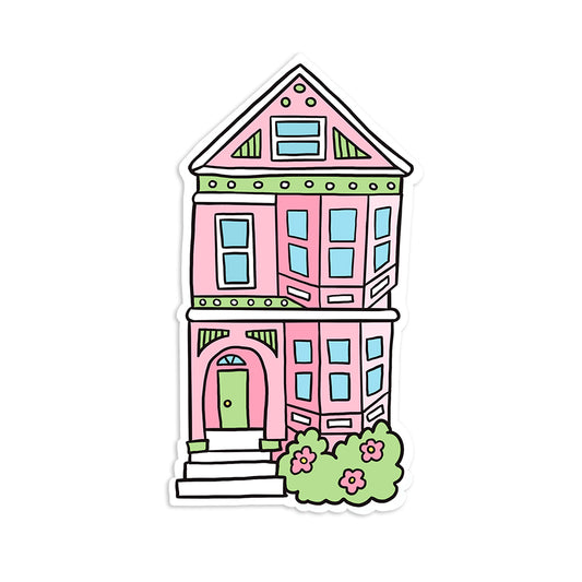 San Francisco Pink House Sticker
