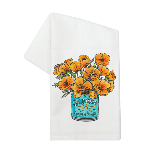 California Poppies Flour Sack Towel