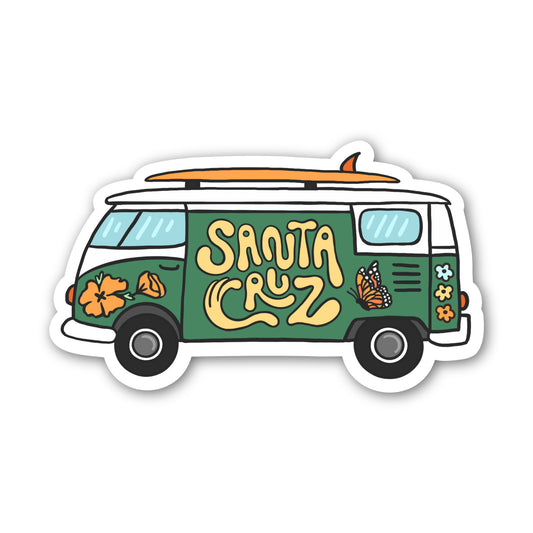 Santa Cruz Surf Van Sticker