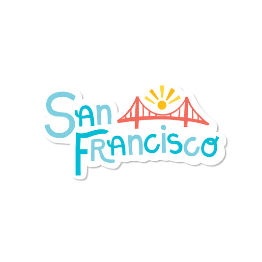 San Francisco Lettering Sticker