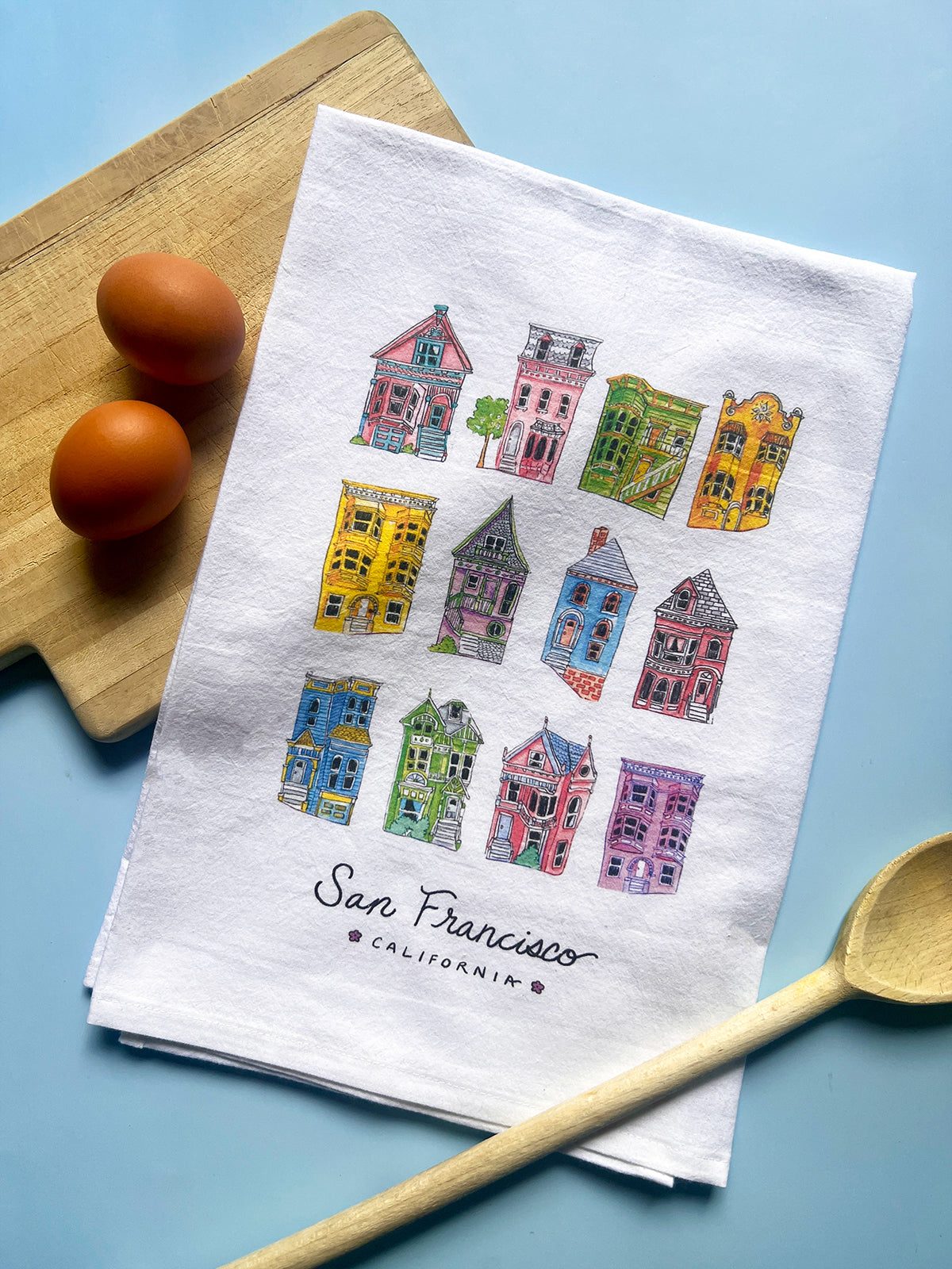 San Francisco Flour Sack Tea Towel