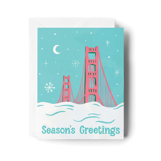 Golden Gate Bridge Holiday Card