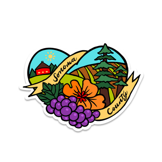 Lp County Sticker Stickers – Brenna Daugherty Illustration