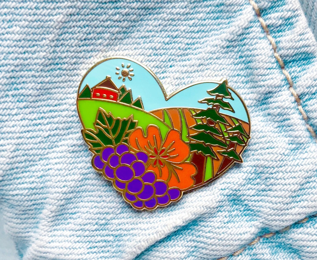 Sonoma County Enamel Pin