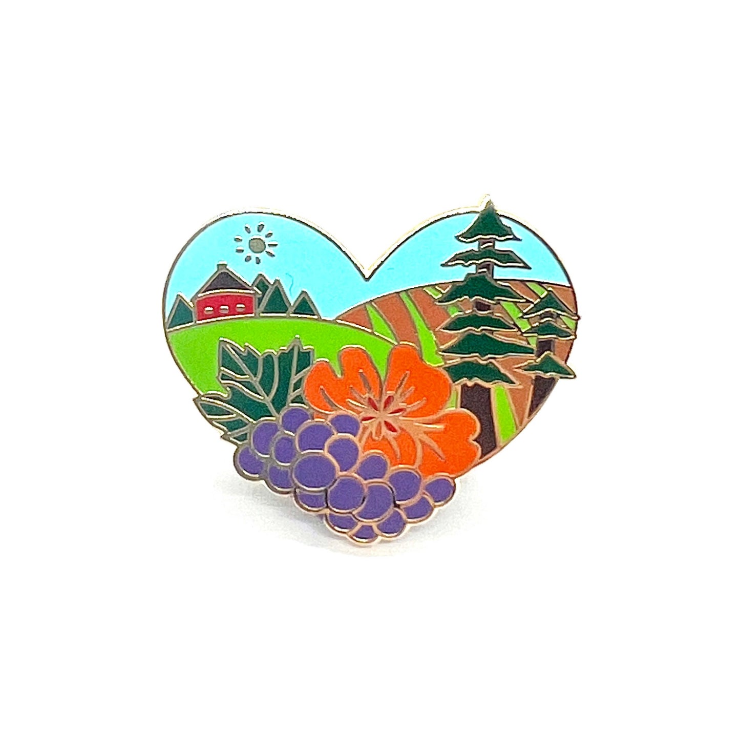 Sonoma County Enamel Pin