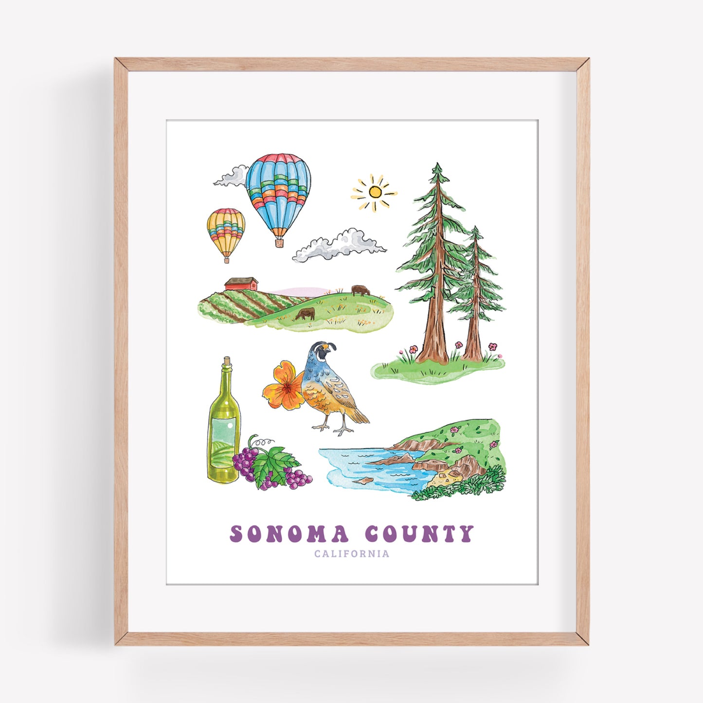 Sonoma County Art Print