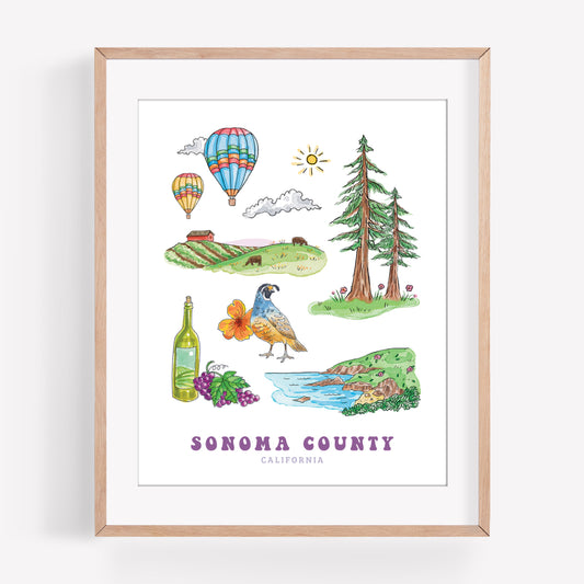 Sonoma County Art Print