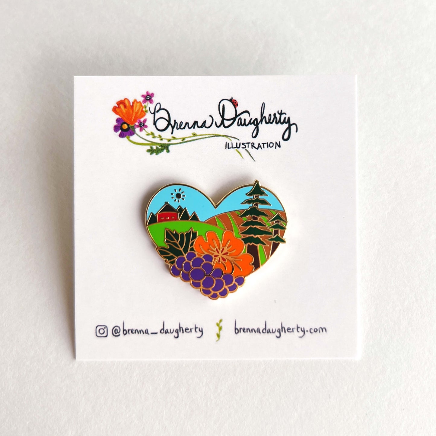 Sonoma County Enamel Pin