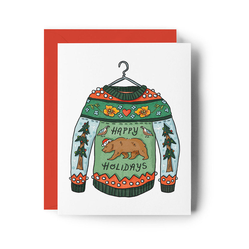 Ugly Sweater California Holiday Card