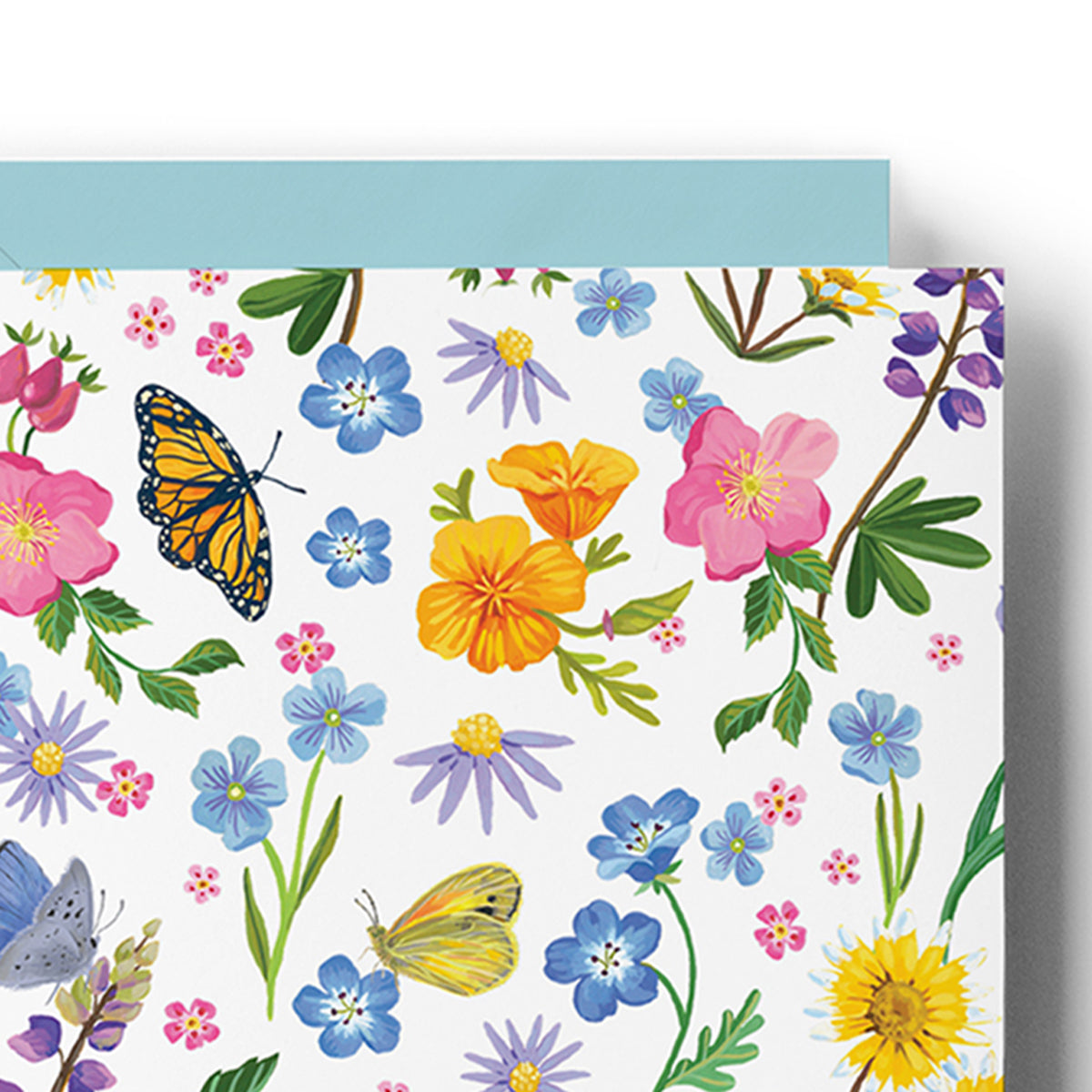 Wildflowers & Butterflies Blank All-Occasion Card