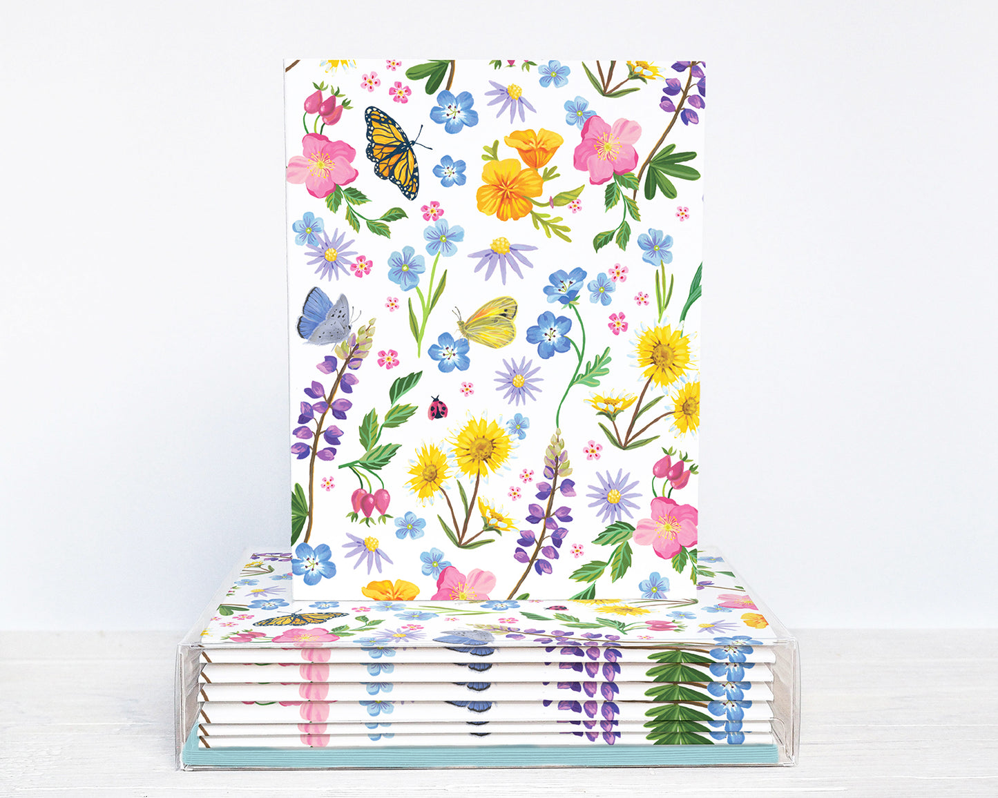 Wildflowers & Butterflies Blank All-Occasion Card